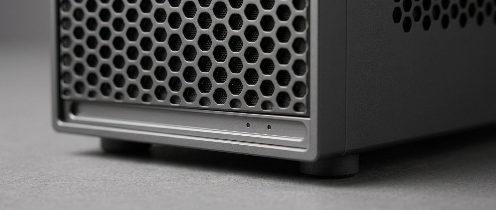 Close detail of the modular data center hardware