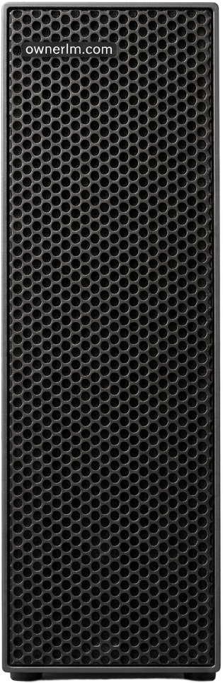 Front view of an OwnerLM compute cabinet